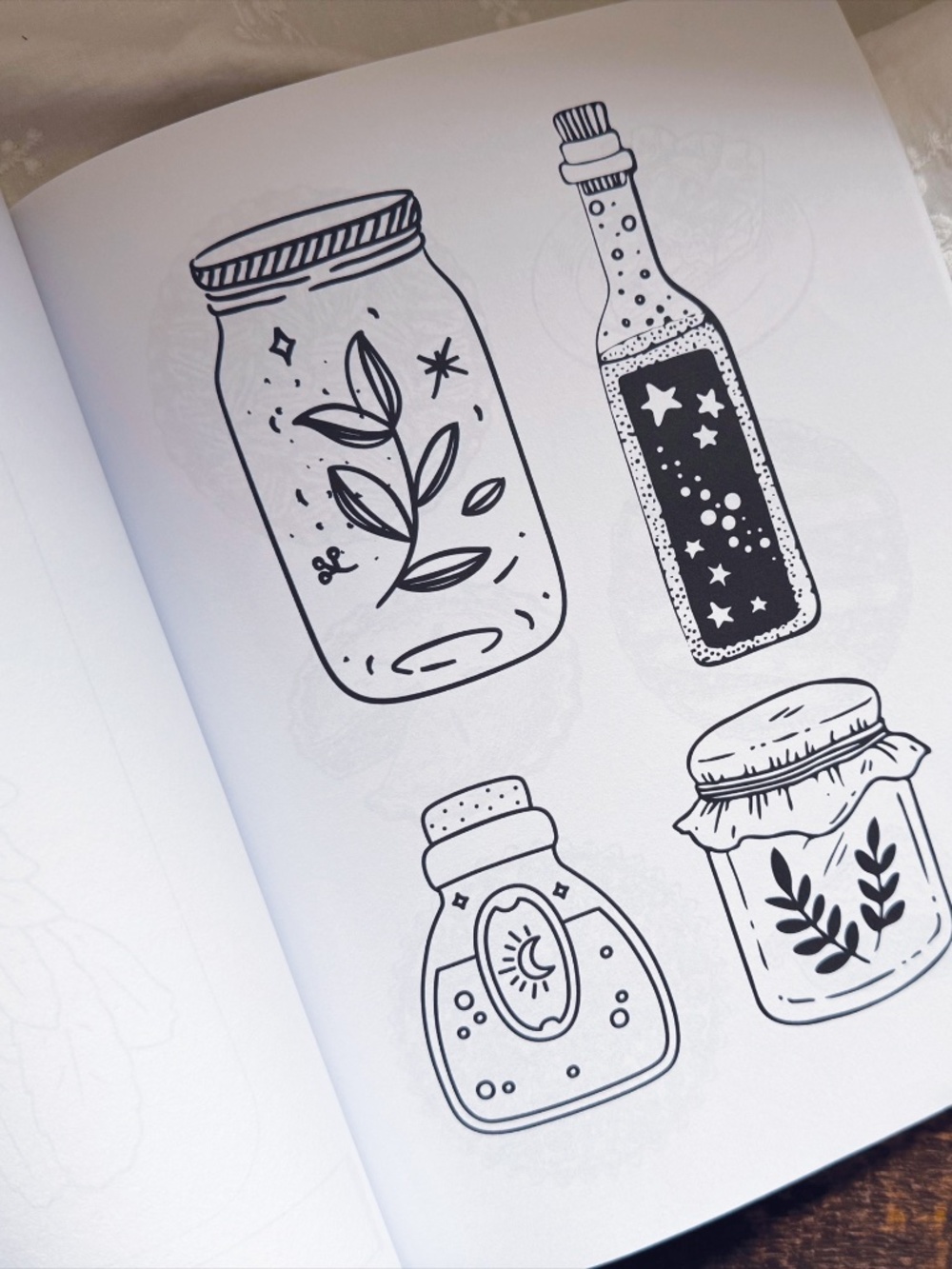 Cottagecore Coloring Book for Adults - Picture 2 of 2